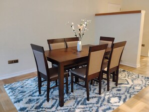 Dining - Apartment with private garden in El Golf, most secure and luxury neigborhood. (Las Condes)