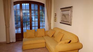 Télévision, lecteur de DVD, livres