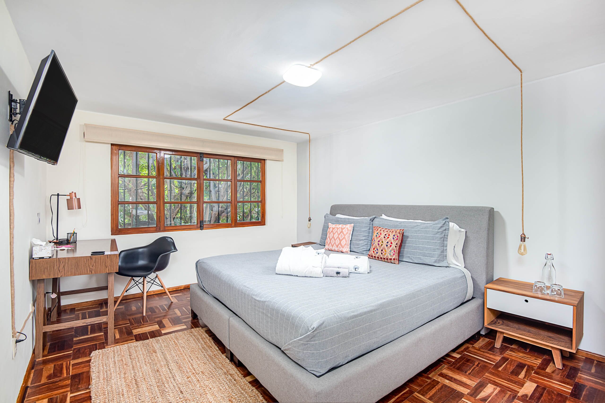 Phòng đôi có thiết kế đặc sắc, 1 giường cỡ king, không hút thuốc | Bộ trải giường bằng vải cotton Ai Cập, bộ đồ giường cao cấp 