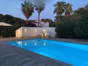 A heated pool