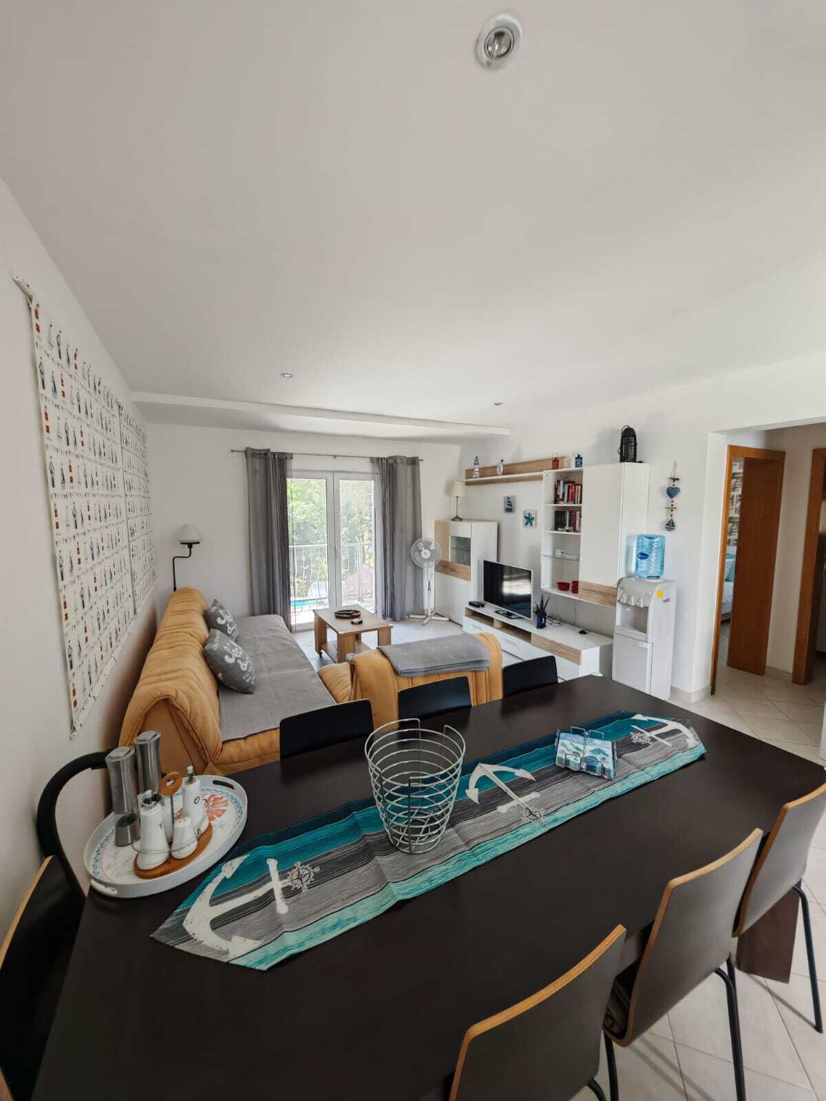 Smart TV, DVD player, books, video library