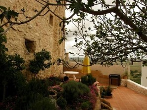 Terrace/patio - Old House of Pedro Chicote (Suite Suite Thalassa) for 2/3 people (Zafra de Záncara)