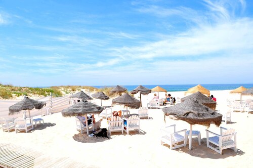 Lisbon Beach Apartments 7.Plage 5 minut-terrasse, barbecue-animaux acceptés-wifi