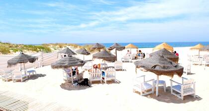 Lisbon Beach Apartments 7.Plage 5 minut-terrasse, barbecue-animaux acceptés-wifi