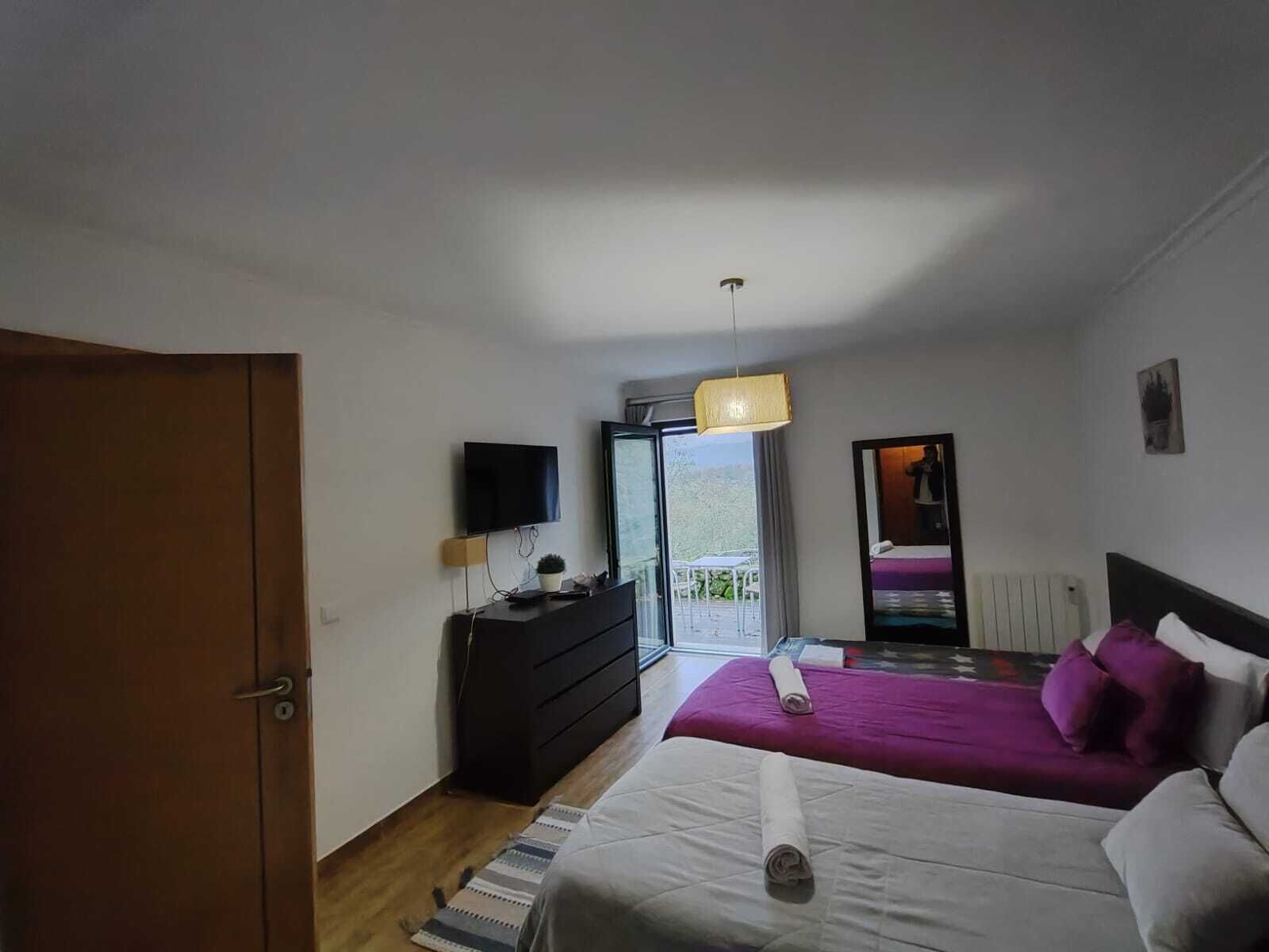 2 bedrooms, desk, soundproofing, iron/ironing board