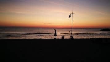 Vlak bij het strand