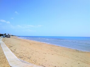 On the beach