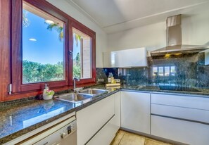 Private kitchen - Finca Son Manyo 223 with pool in Mallorca (Sa Pobla)