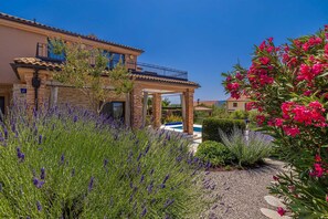 Property grounds - Villa NATHALIE with private pool, jacuzzi and outdoor sauna (Linardici)
