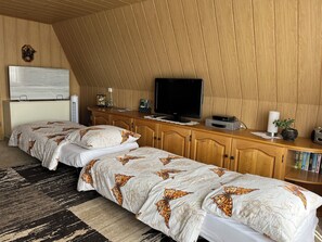 2 soveværelser, weekendseng, sengetøj