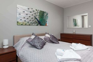 1 bedroom, iron/ironing board, WiFi, bed sheets - Zdrojowa 22 Świnoujście | Zdrojowy Zakątek for 6 persons | 450 m to the beach | Close to the Zdrojowa Park (Swinoujscie)