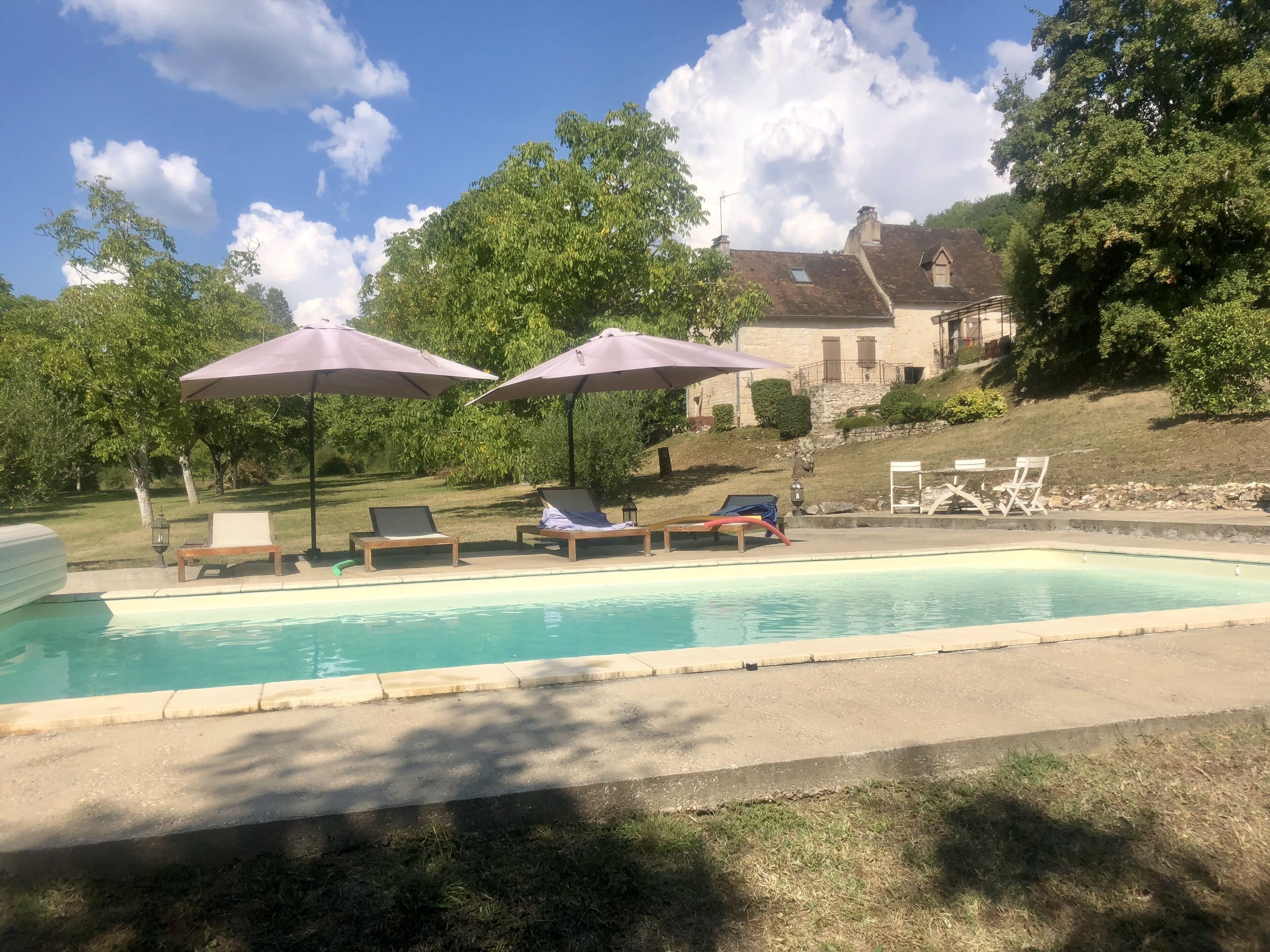 Piscine extérieure, piscine chauffée