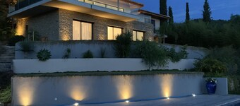 Appartement 5* dans Villa prestige vue mer piscine 17x4 exclusive Climatisation 