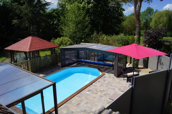 Indoor pool, a heated pool