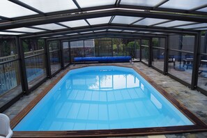 Indoor pool, a heated pool