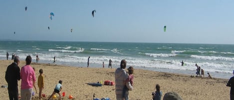 En la playa