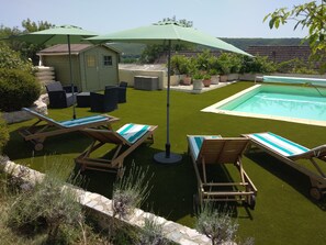 A heated pool - Cozy cottage with pool near Rocamadour (Pinsac)