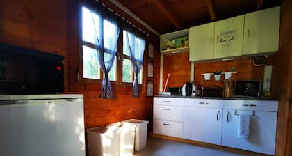 chalet de madera a las puertas de Normandía Suiza