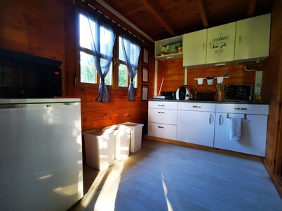 chalet de madera a las puertas de Normandía Suiza