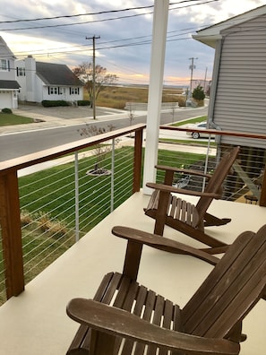 Terrace/patio - Rare Single Family California Coastal in OCNJ with great bay & preserve views (Ocean City)
