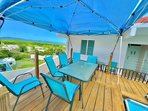 OceanView Villa 2 - Amazing LOCATION, Bay Views & Pool mins from Boquerón town