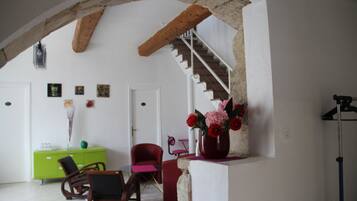 Télévision, lecteur de DVD, baby-foot, table de tennis de table