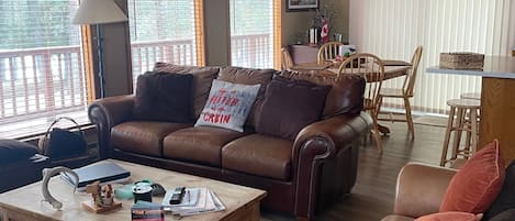 Smart TV, fireplace, video-game console, DVD player