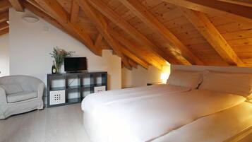 2 slaapkamers, een strijkplank/strijkijzer, wifi, beddengoed