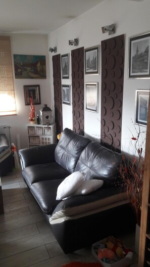 TV, fireplace - Apartment Golden Sun (NS)