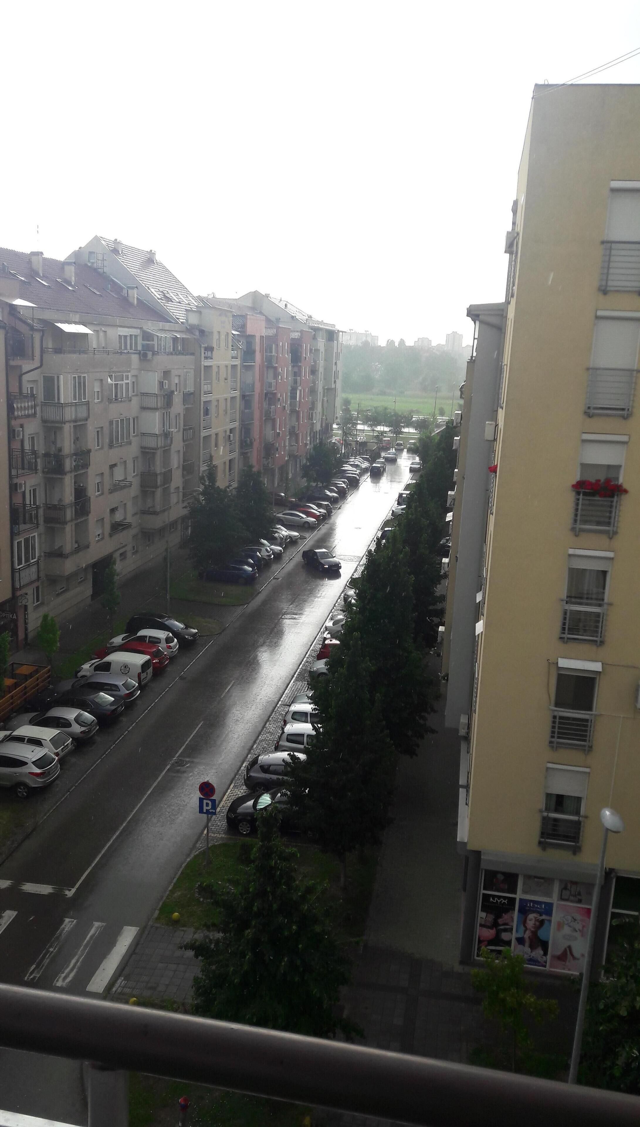 Blick von der Unterkunft