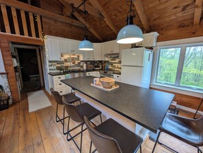 Fridge, microwave, oven, stovetop - Cabin Eight-Oh-Five (Fleischmanns)