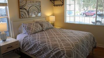 2 bedrooms, iron/ironing board, travel crib, free WiFi