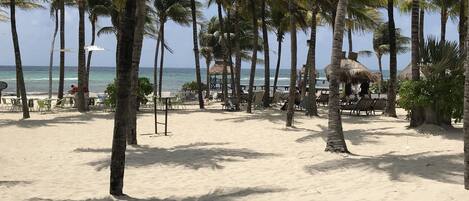Am Strand, Strandtücher