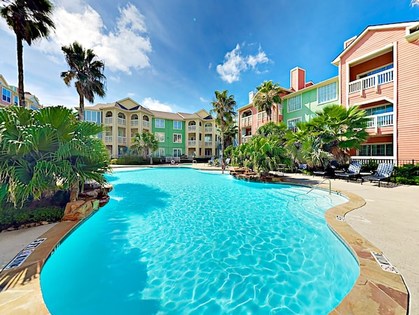 A heated pool