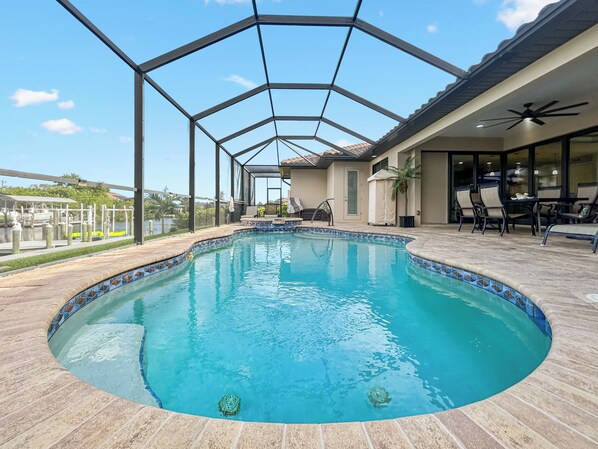 A heated pool