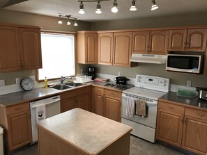 Kitchen with island