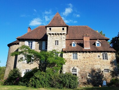 Authentic 13th century chateau, in 3 acres  surrounded by high stone walls.