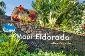 Welcome to Maui Eldorado in Kaanapali, Hawaii, surrounded by lush tropical gardens.
