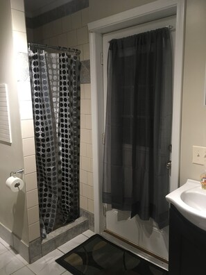 Hair dryer, towels