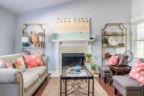 Smart TV, books, video library, stereo