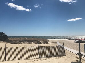 Playa en los alrededores, camastros y toallas de playa 