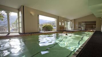 Indoor pool, a heated pool