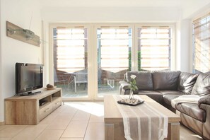 Fernseher, Kamin