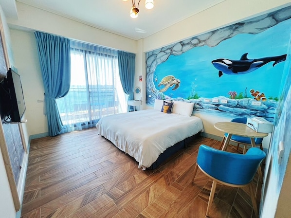 Standard Double Room, 1 Bedroom (Ocean) | Premium bedding, down comforters, desk, blackout drapes - Amibao Resort (Hengchun)