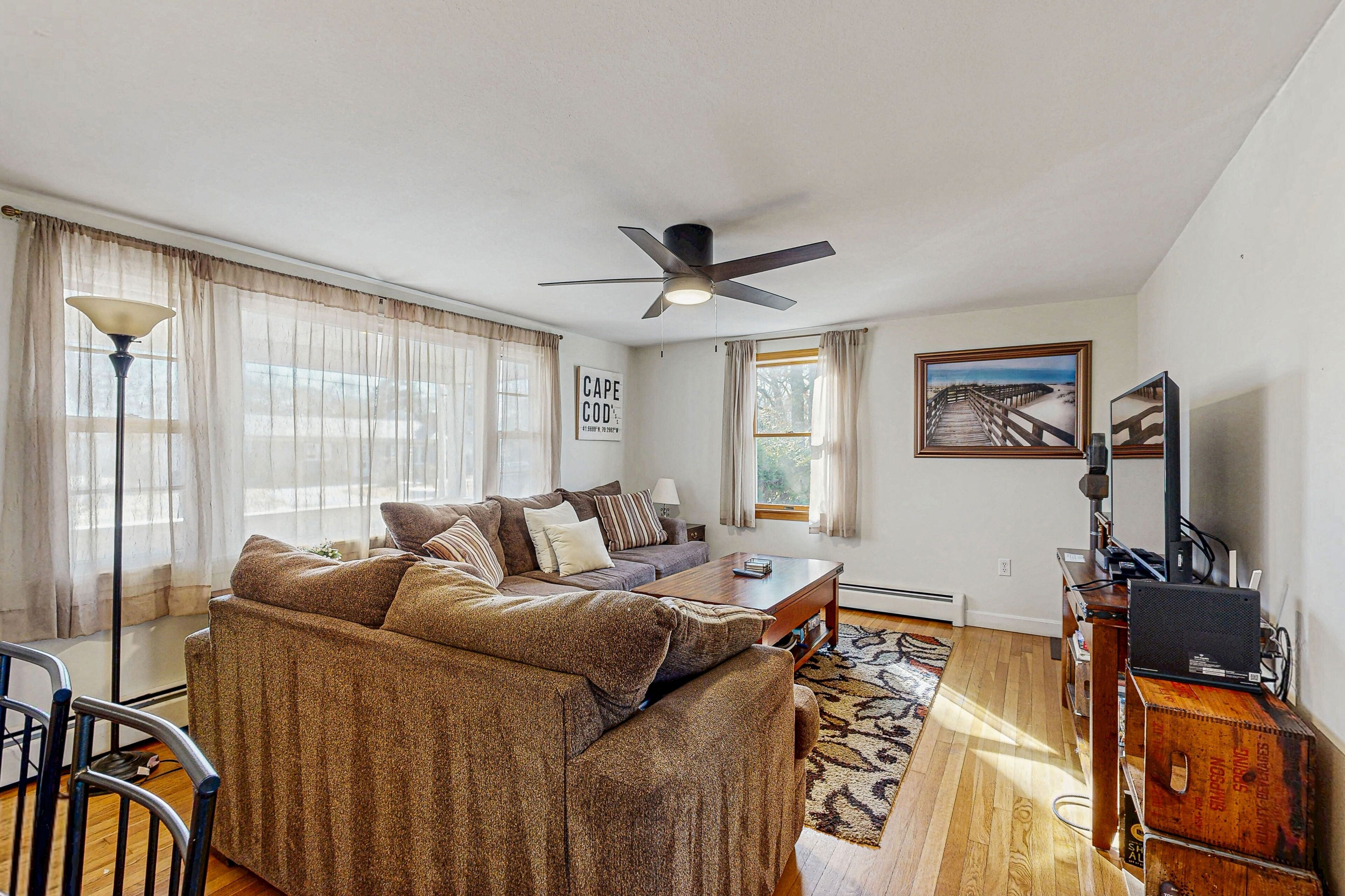 Fernseher, DVD-Player, Bücher, Videothek