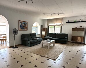 Fernseher, Kamin, DVD-Player