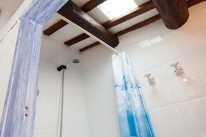 Hair dryer, towels
