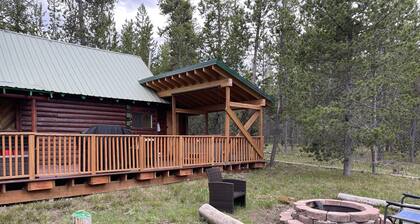 Chalet metsässä pieni mökki