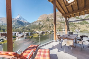 Duplex - Matterhorn View plus CHF 200 cleaning fee on top of the rate | Terrace/patio - Chalet Alpharmonie (Zermatt)