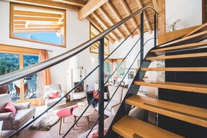 Duplex - Matterhorn View plus CHF 200 cleaning fee on top of the rate | Living area | Flat-screen TV